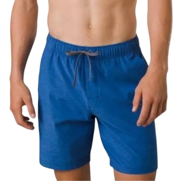 Prana | Men’s Metric E-Waist Short Swim Quick-Dry‎ Size Large Blue NWT - Picture 1 of 9